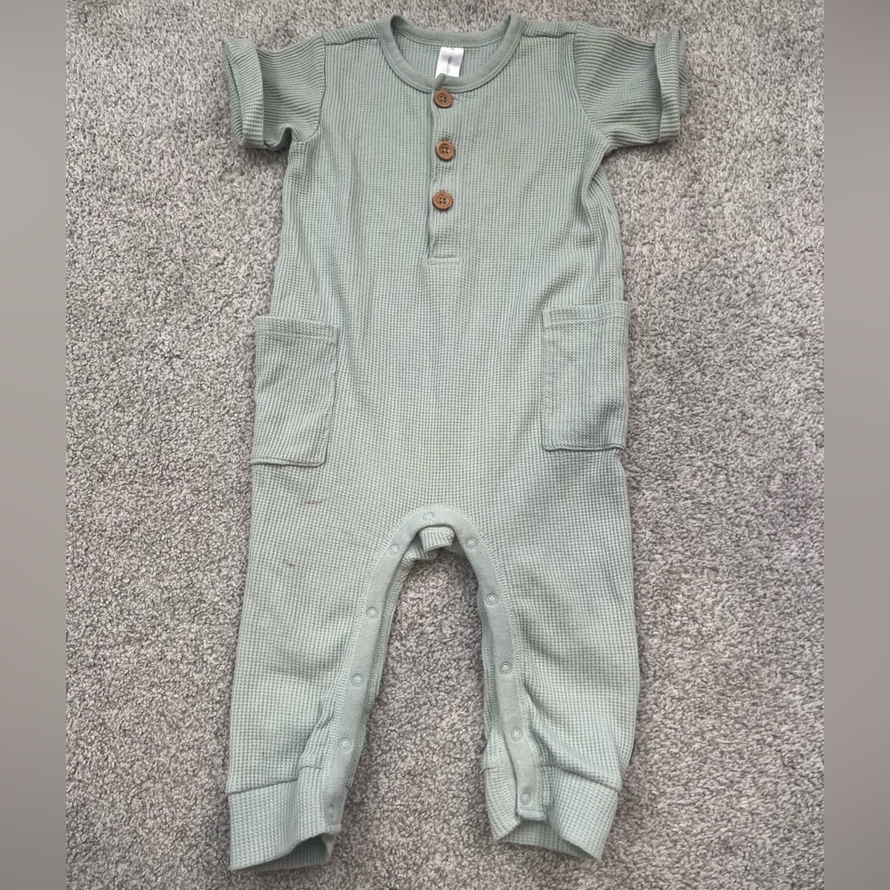 Modern Moments Waffle Knit One Piece - 24M